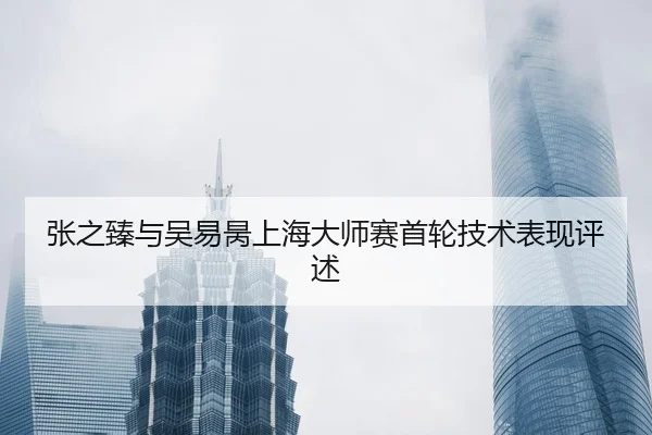 张之臻与吴易昺上海大师赛首轮技术表现评述 - jboesports